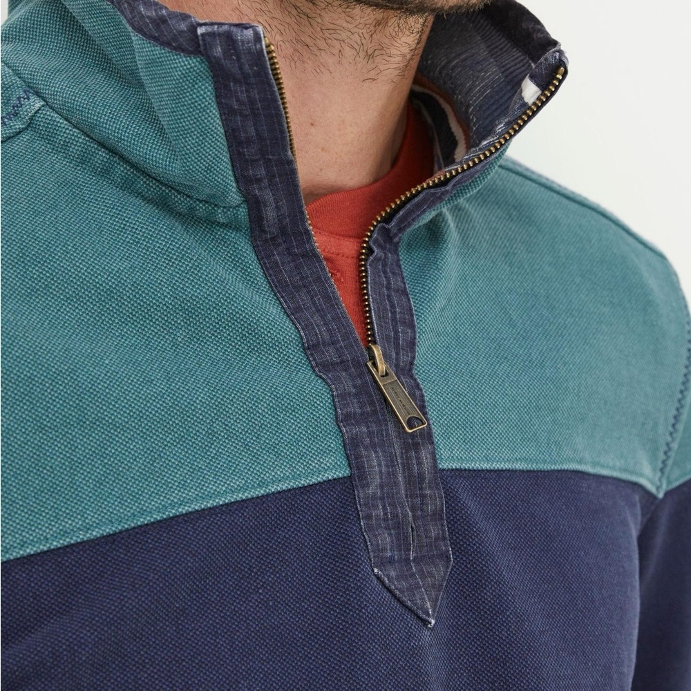 FatFace Green Airlie Cut And Sew Sweat Top - Picture 4 of 6